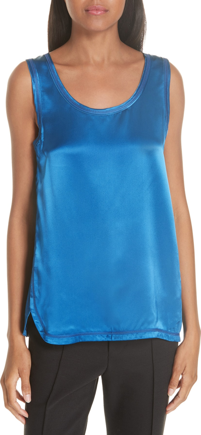 Helmut Lang Coverstitch Top