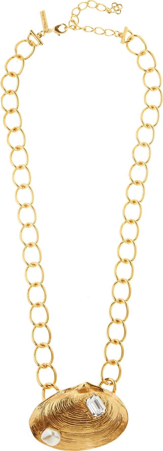 Oscar De La Renta Clamshell Pendant Necklace