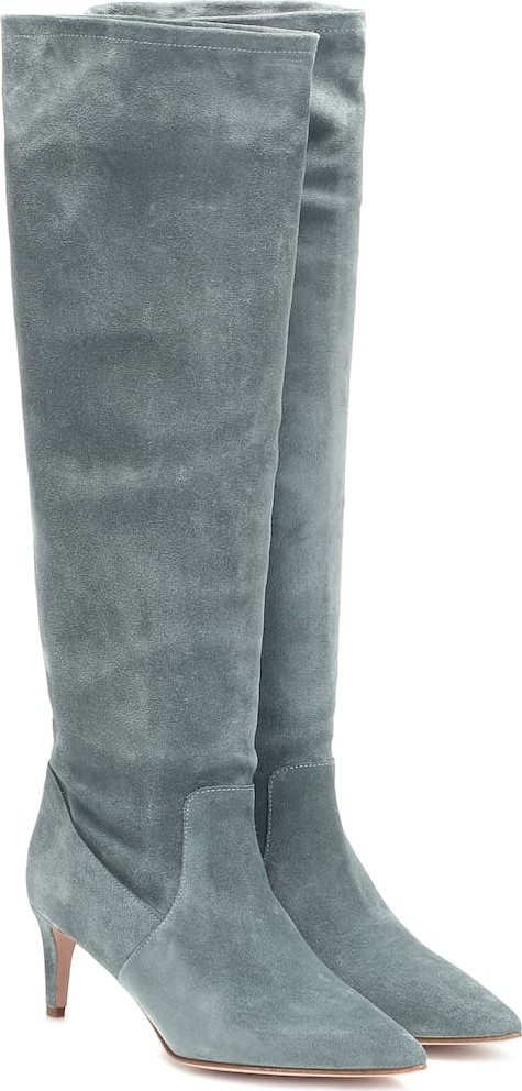 RED Valentino RED (V) suede knee-high boots