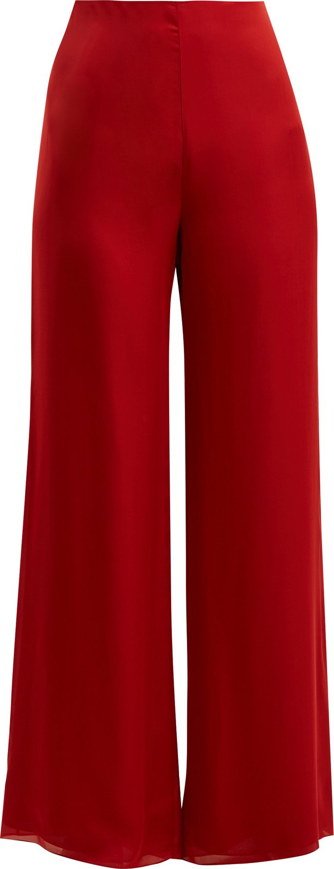 THE ROW Kiola silk-charmeuse wide-leg trousers
