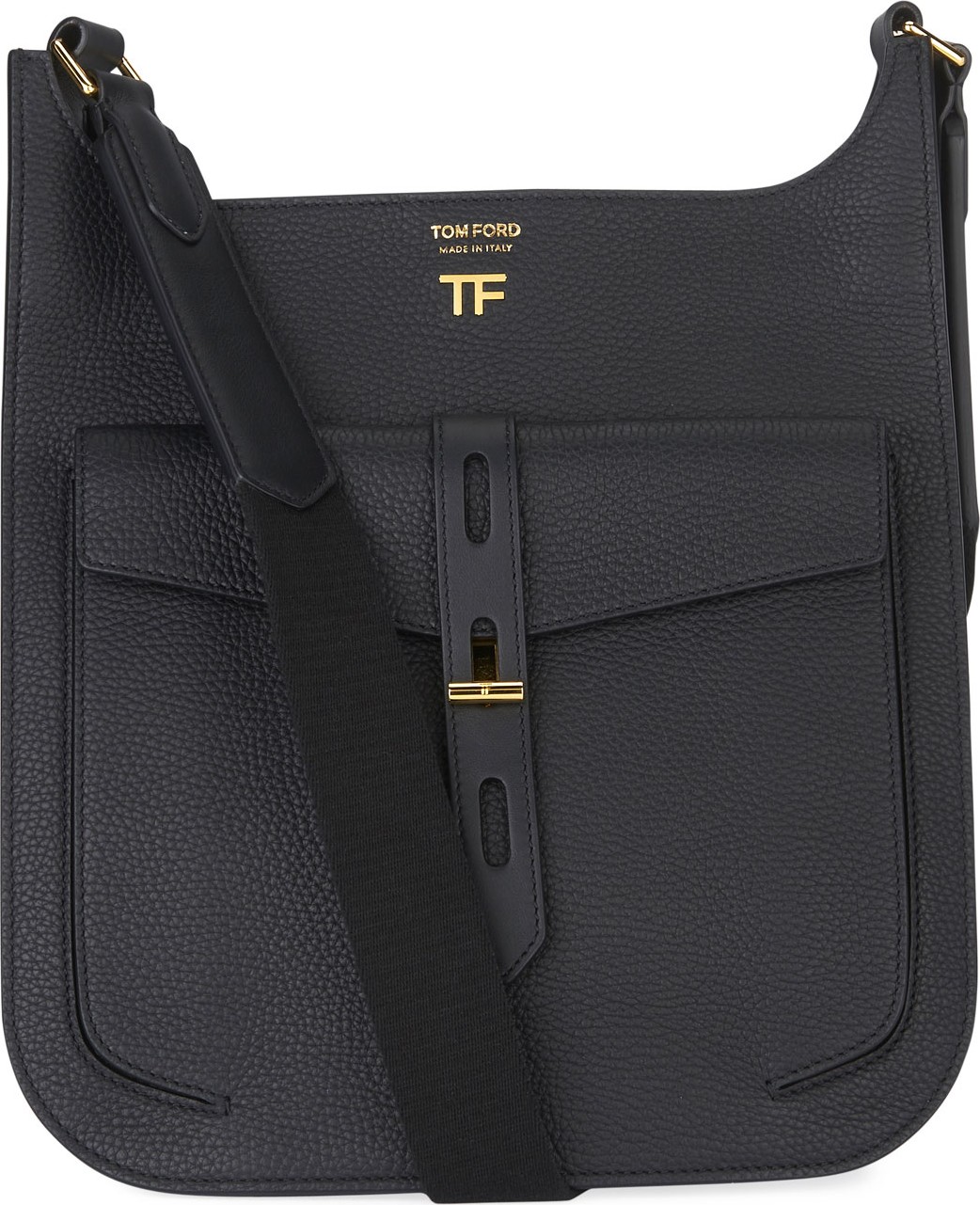 TOM FORD Rialto Medium Grain Leather Crossbody Bag