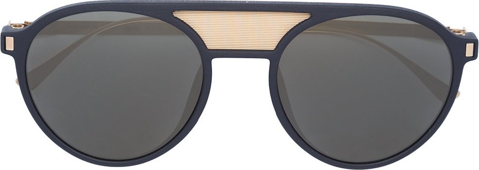 Mykita Damson double bridge round sunglasses