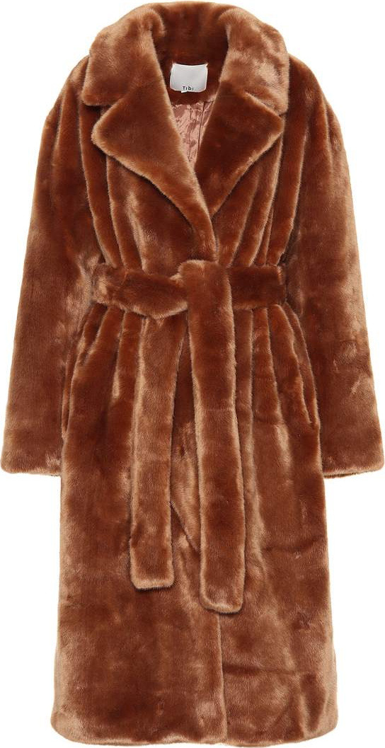 Tibi Oversized faux fur coat