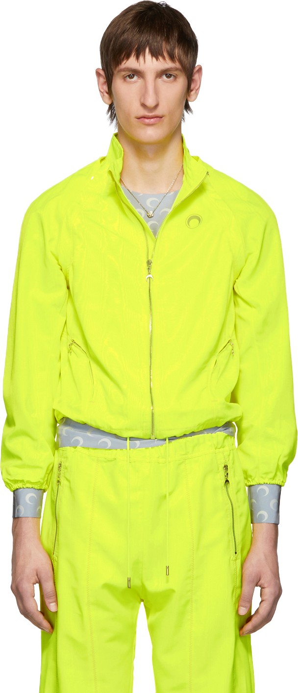 Marine Serre Yellow Moiré Jacket