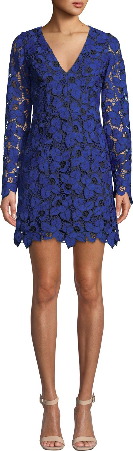 Dress the Population Katherine Short Lace Cocktail Dress