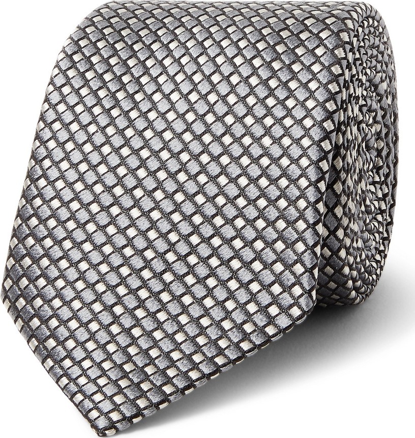 Giorgio Armani 7cm Silk-Jacquard Tie