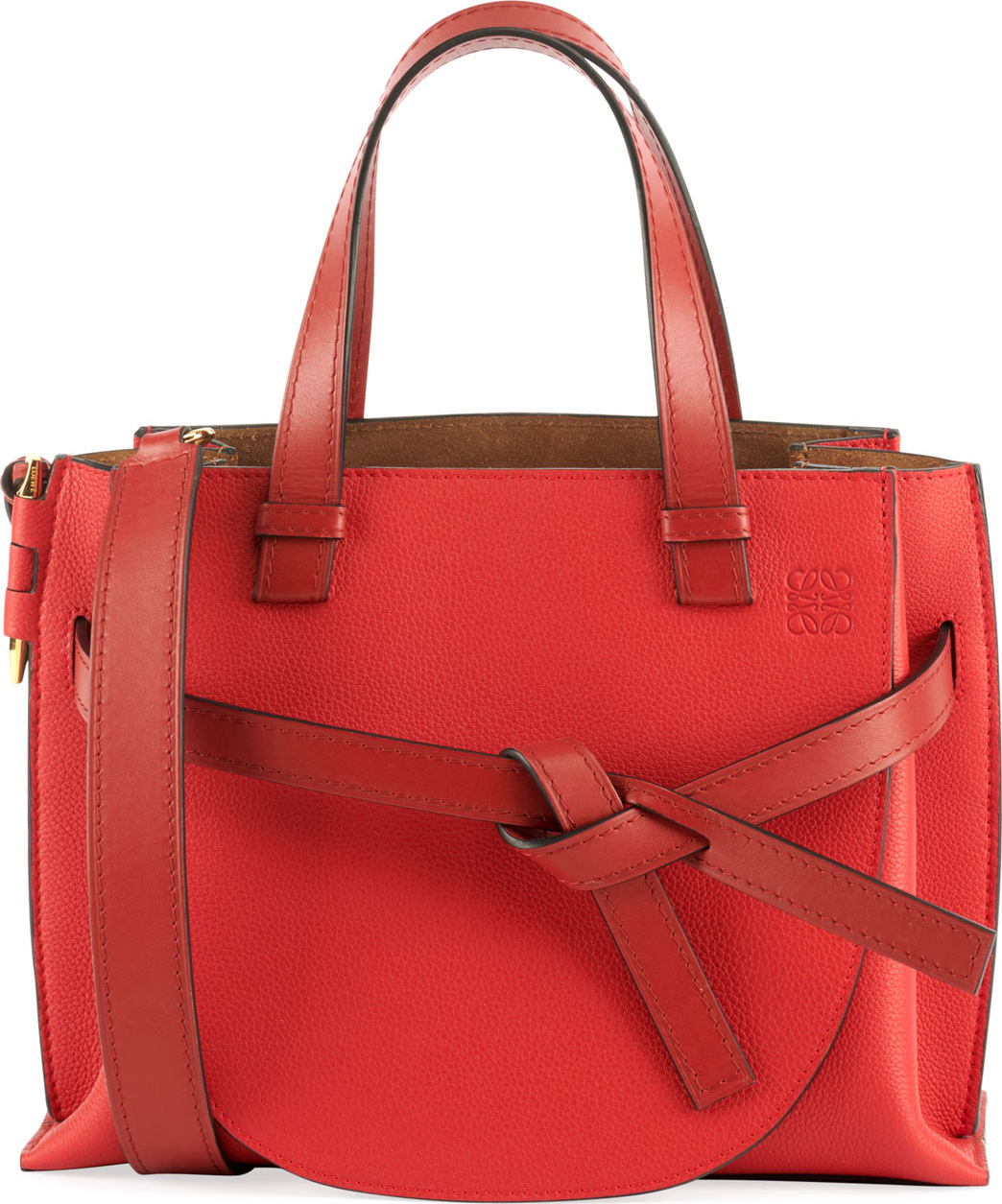 LOEWE Gate Small Leather Top-Handle Tote Bag