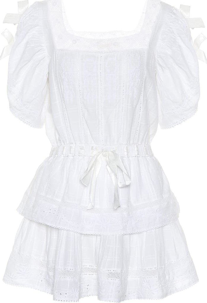 LOVESHACKFANCY Dorothy cotton minidress