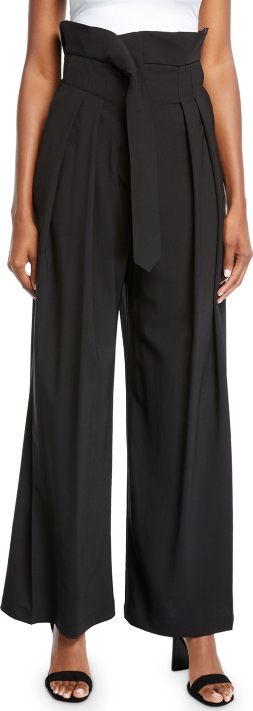 A.W.A.K.E Undone Pleated High-Waist Trousers