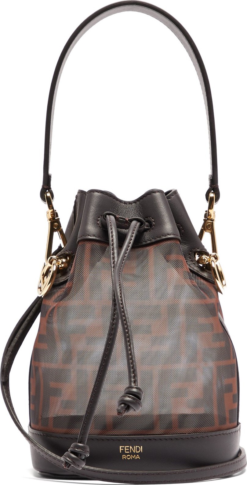 Fendi Mon Trésor mini mesh & leather cross-body bag