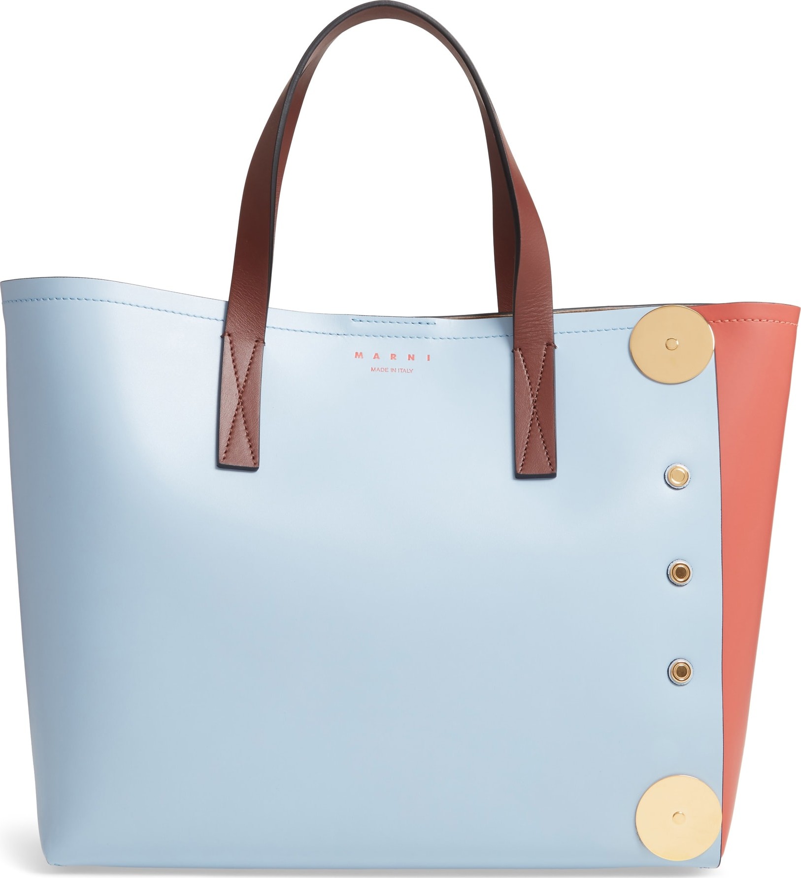 Marni Colorblock East/West Leather Tote