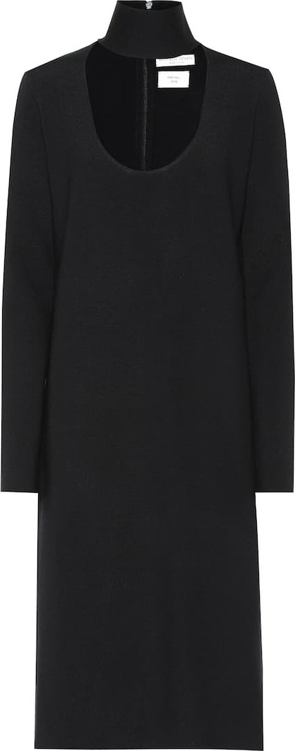 Bottega Veneta Wool-blend turtleneck midi dress