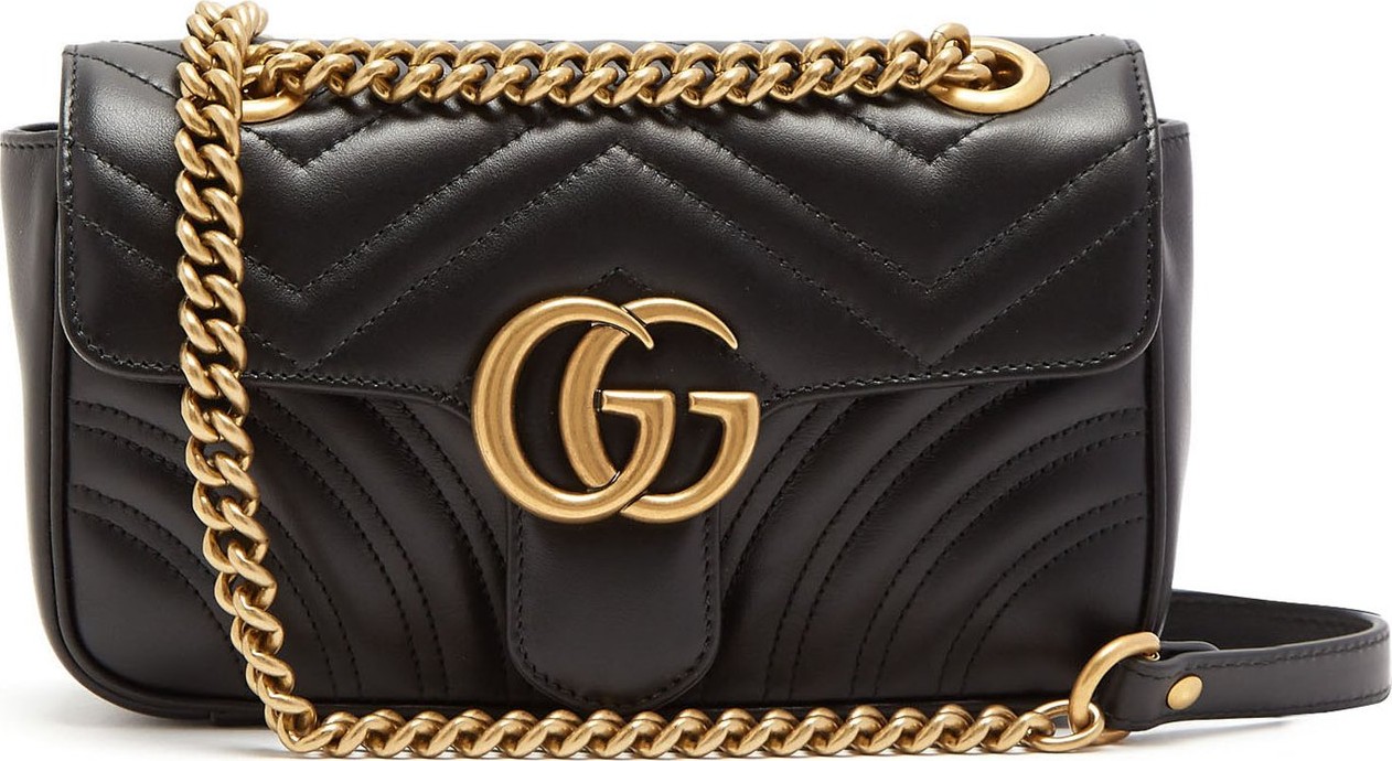 Gucci GG Marmont small quilted-leather cross-body bag