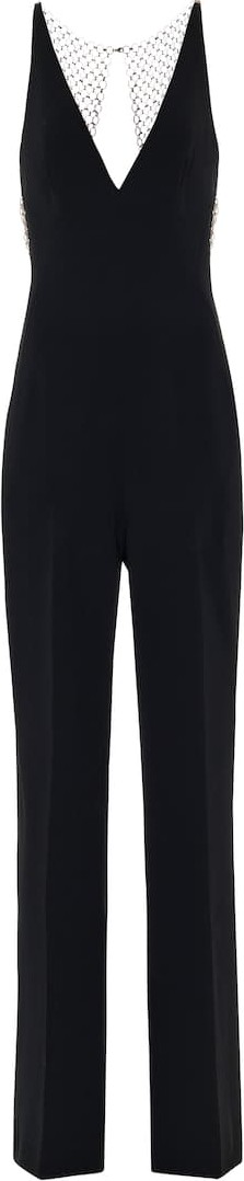 Stella McCartney Embellished stretch-crêpe jumpsuit