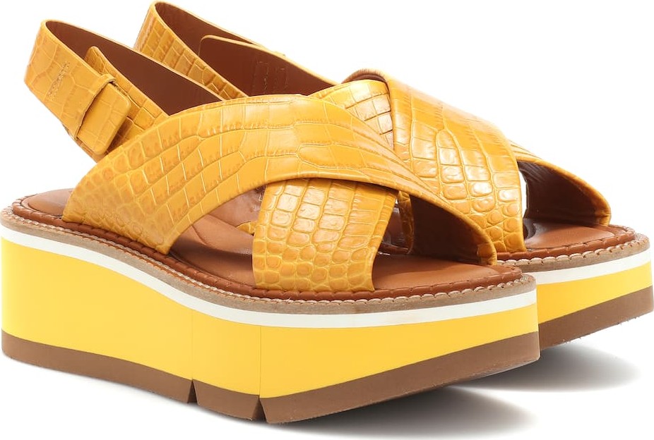 Robert Clergerie Anae platform leather sandals