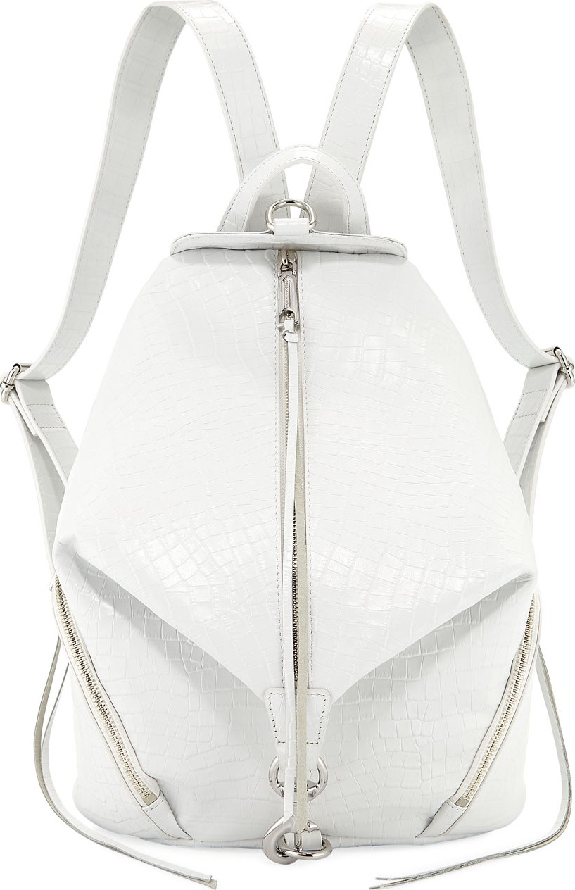 Rebecca Minkoff Julian Embossed Medium Leather Backpack