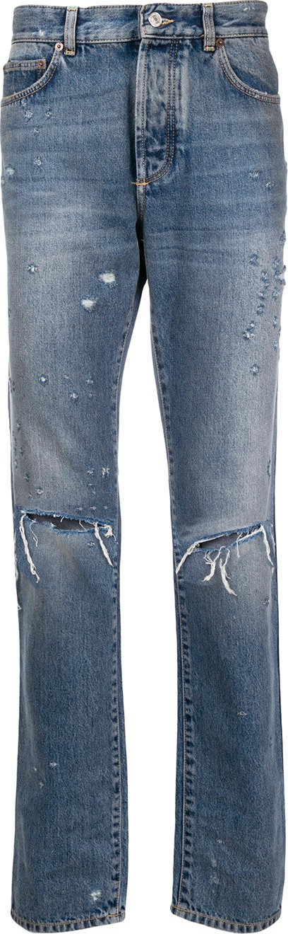 Givenchy distressed ripped knee jeans