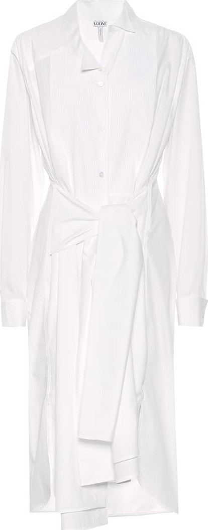 LOEWE Cotton-blend shirt dress