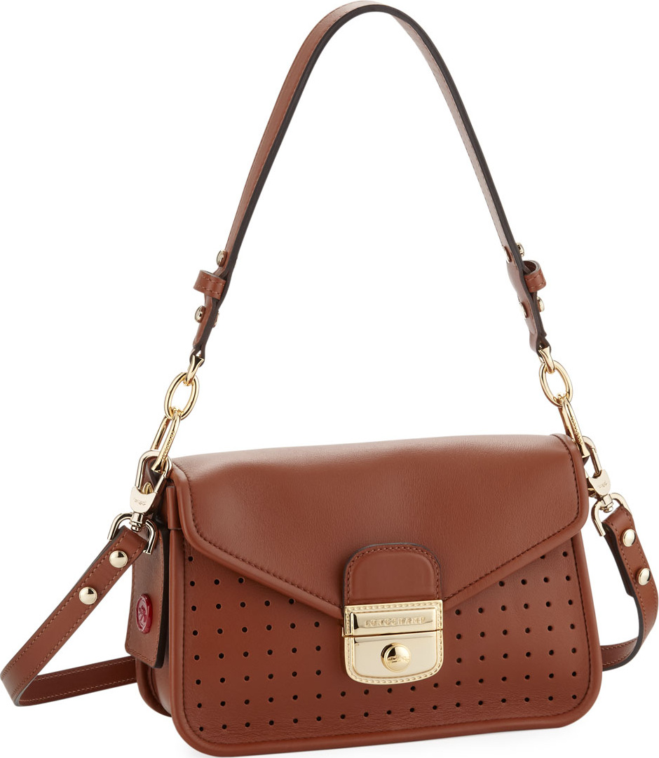 Longchamp Mademoiselle Longchamp Small Crossbody in Natural