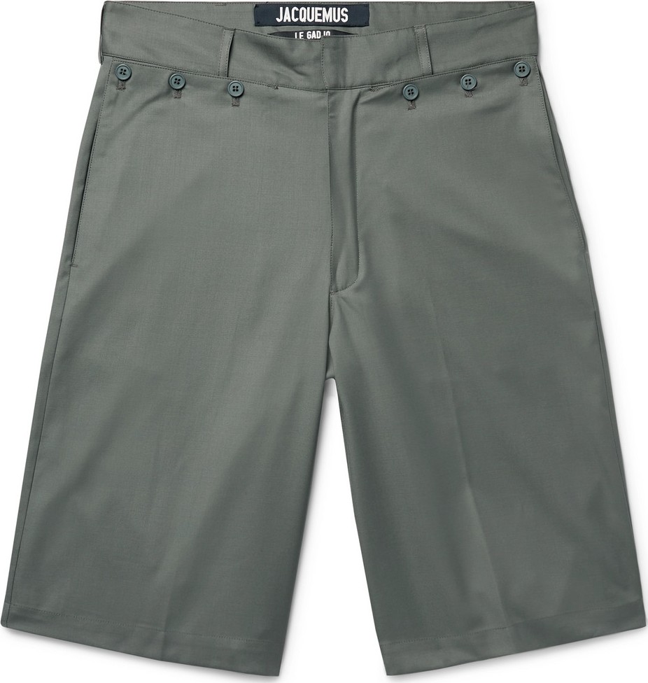 Jacquemus Wide-Leg Virgin Wool-Twill Shorts