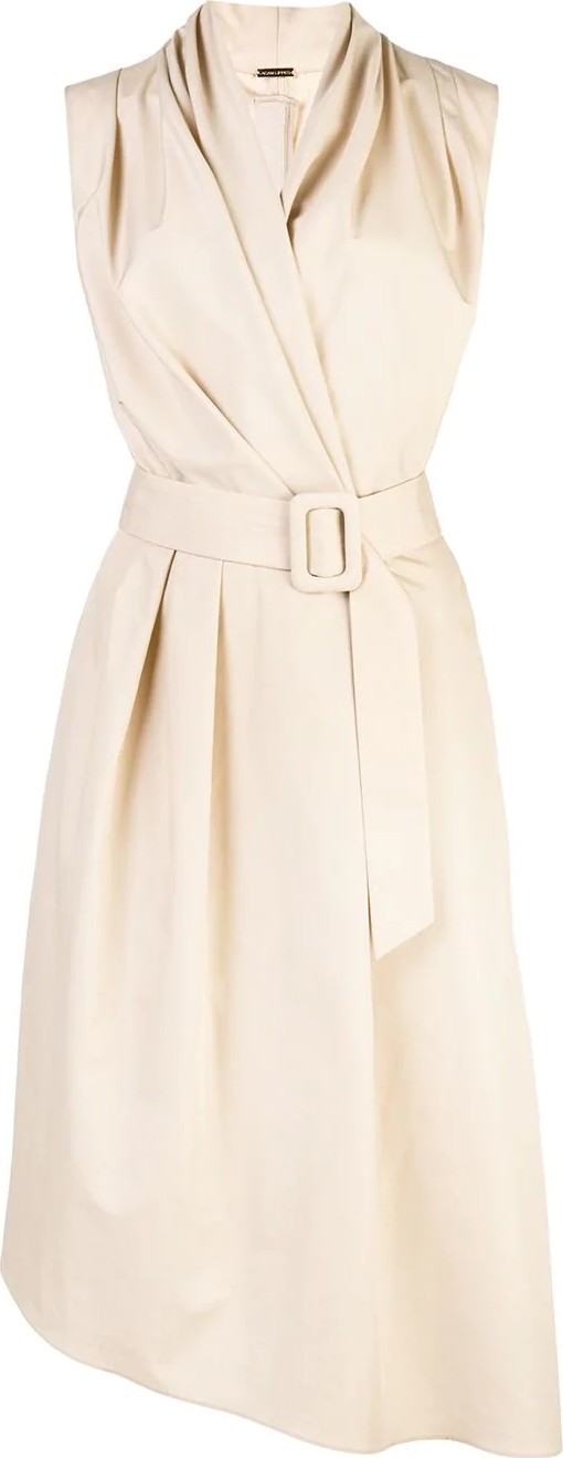 Adam Lippes poplin V-neck dress