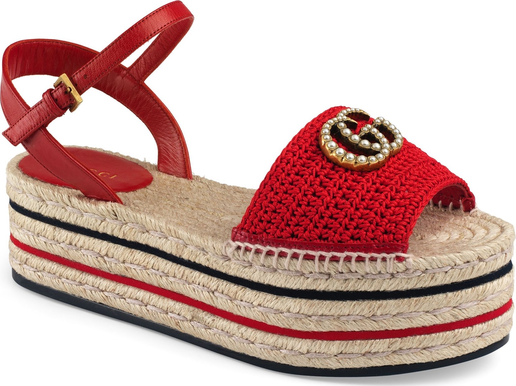 Gucci Lilibeth Platform Espadrille Sandal