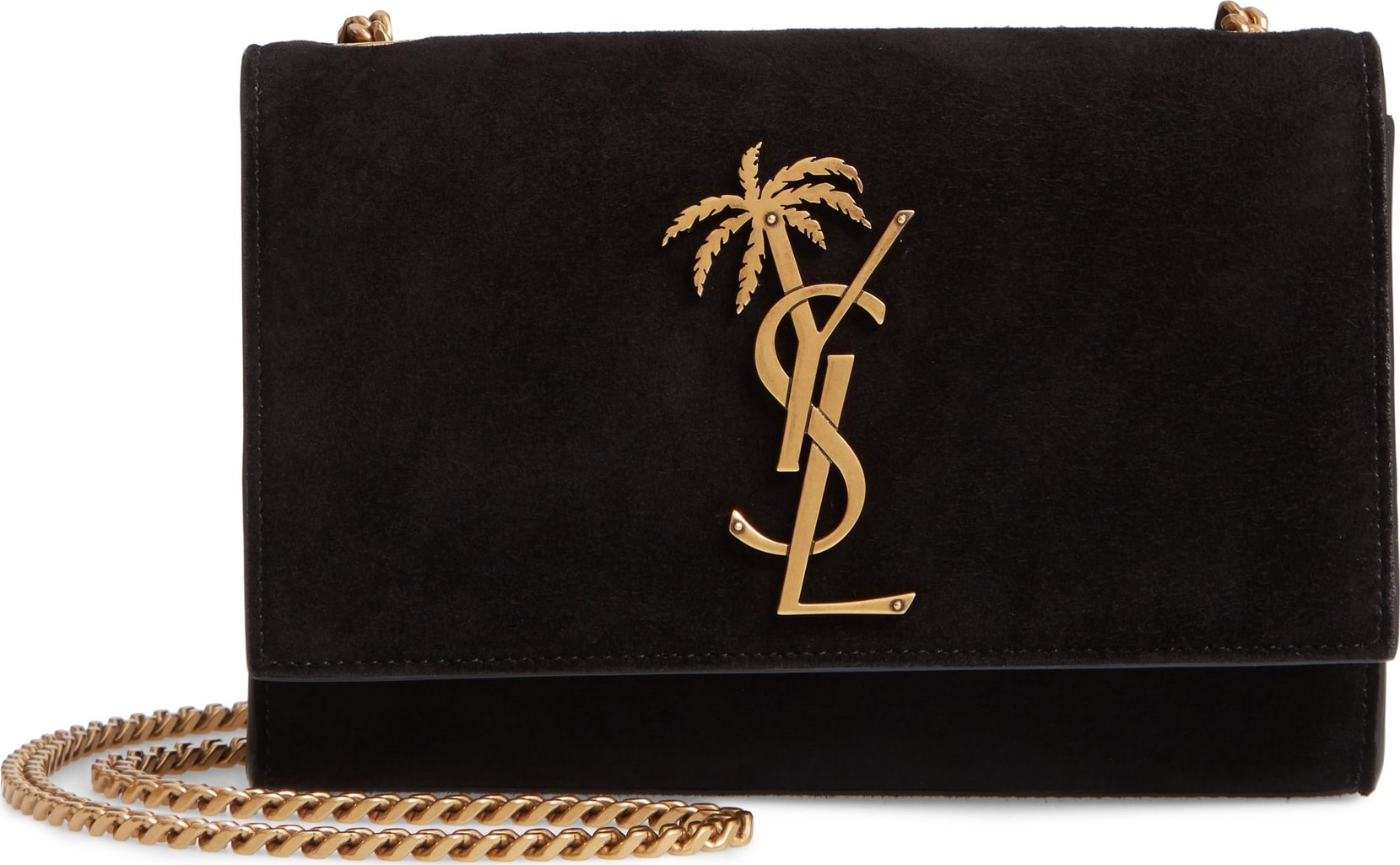 Saint Laurent Saint Lauren Small Kate Suede Shoulder Bag