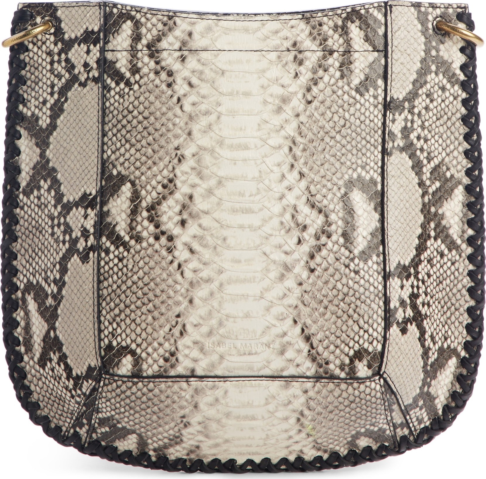 Isabel Marant Oskan New Snake Embossed Leather Hobo