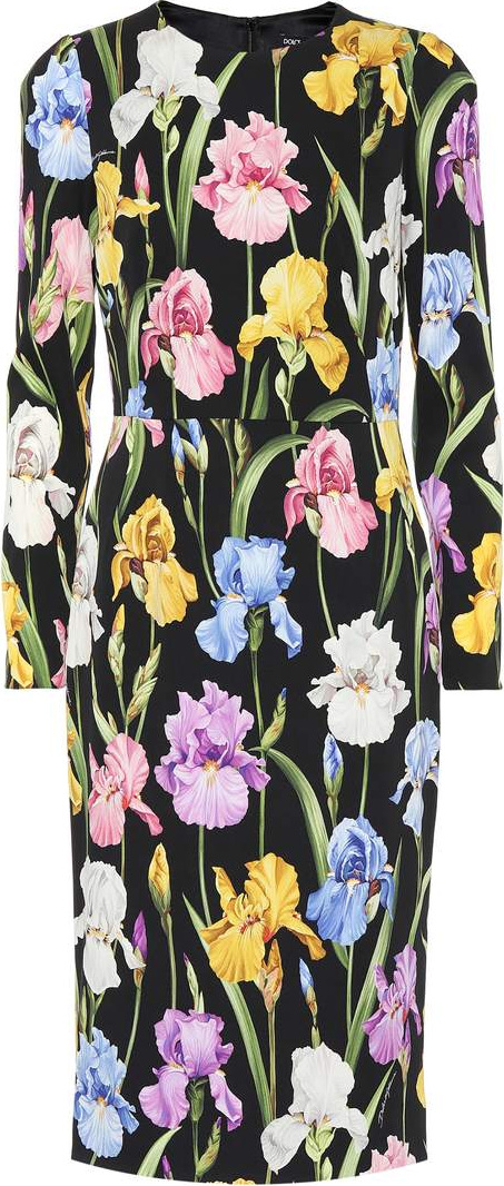 Dolce & Gabbana Floral silk-blend dress