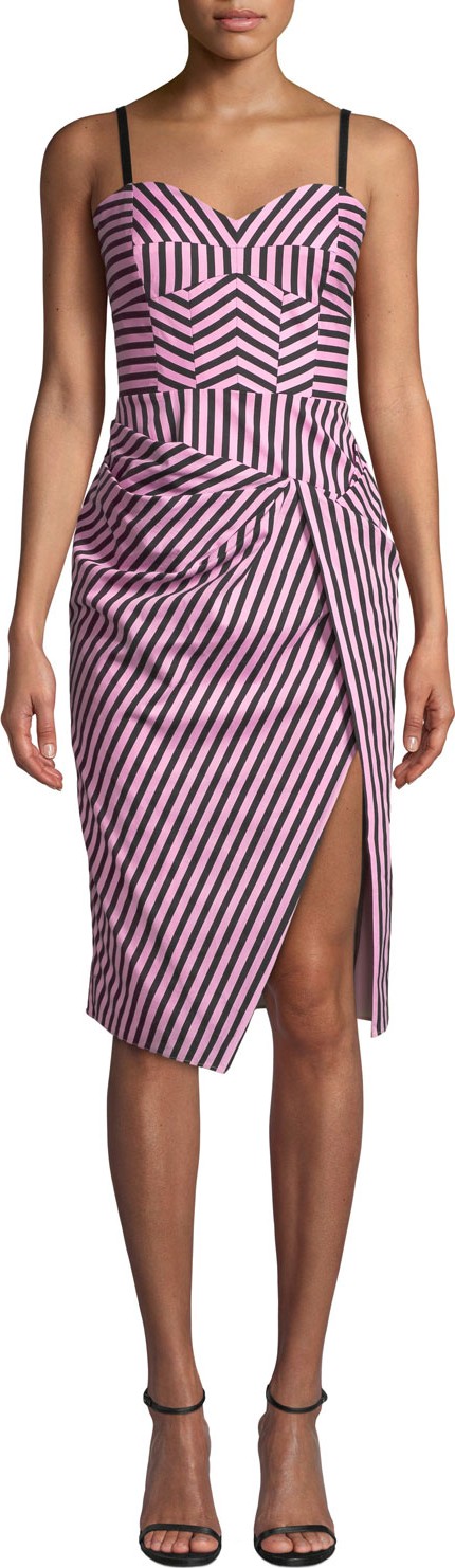 MILLY Alice Sleeveless Striped Shirting Dress