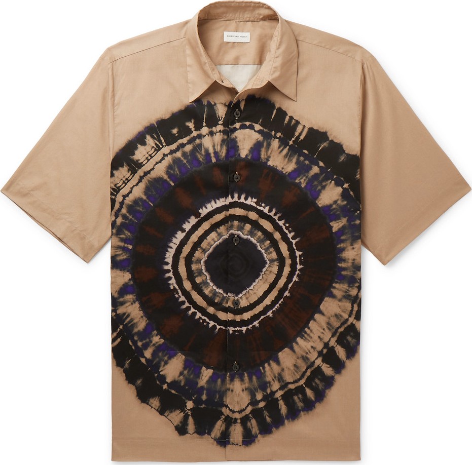Dries Van Noten Tie-Dyed Cotton-Poplin Shirt
