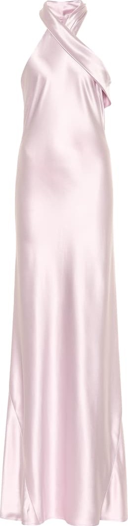 Galvan Pandora silk satin dress