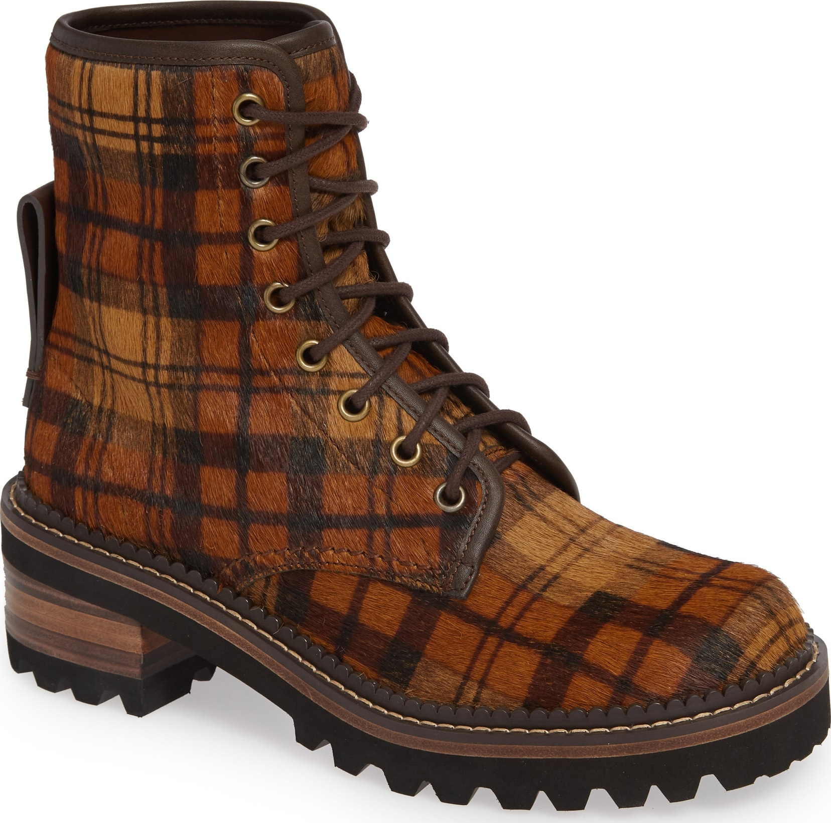 See By Chloé Marta Genuine Calf Hair Combat Boot