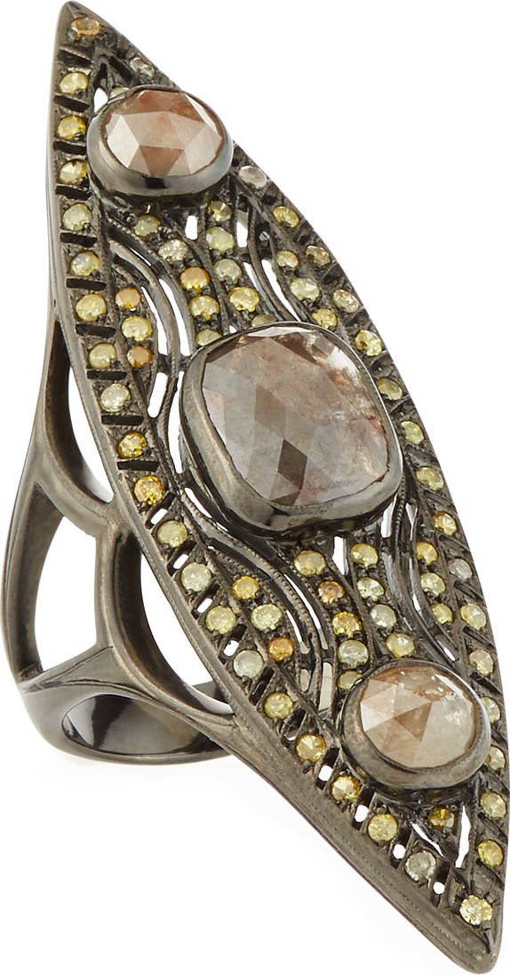 Loree Rodkin Elongated Brown Diamond Ring