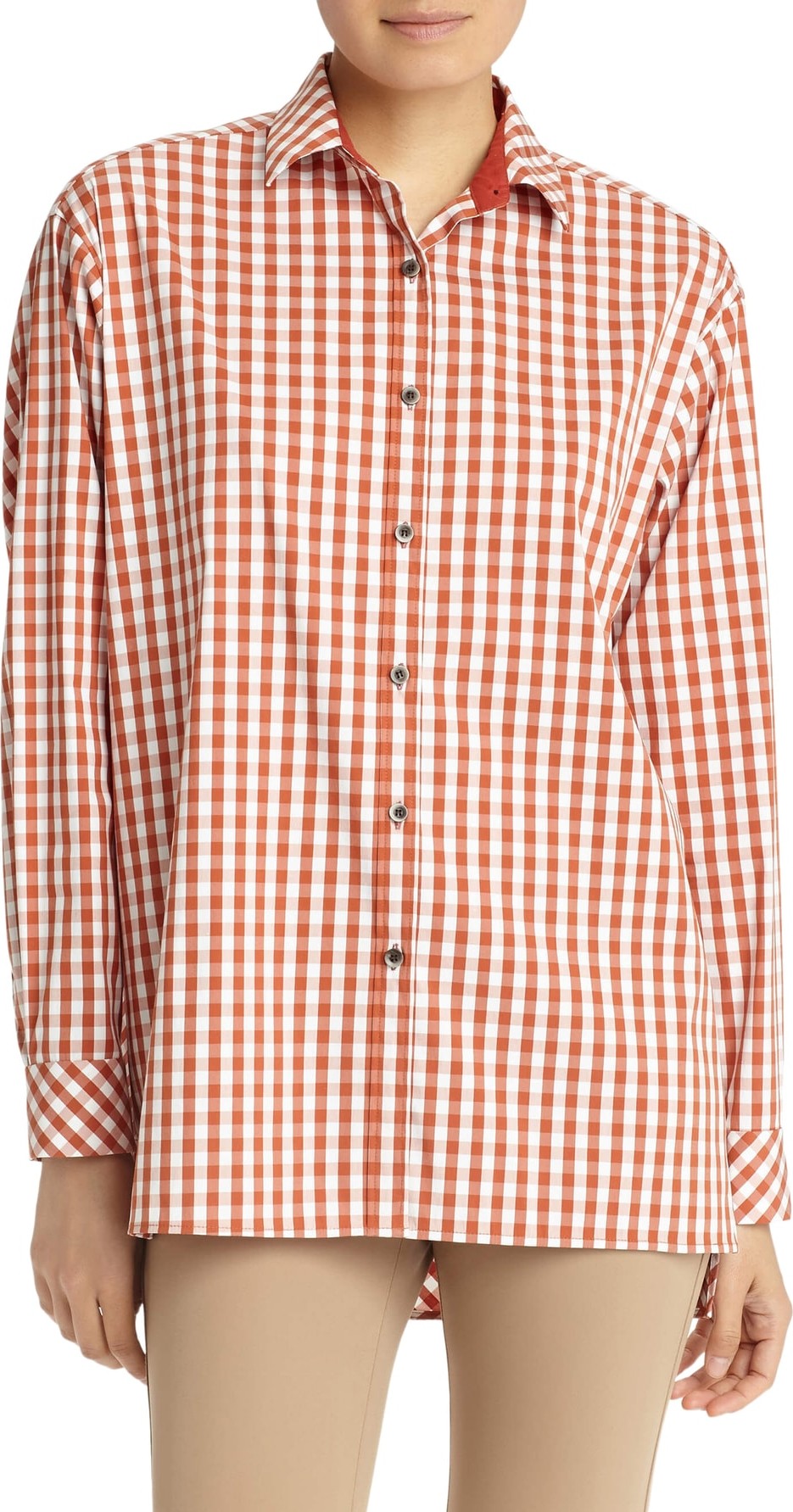 Lafayette 148 New York Jessie Hampton Check Blouse