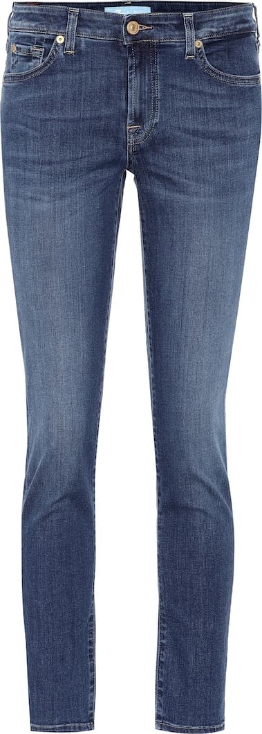 7 For All Mankind Pyper cropped mid-rise skinny jeans