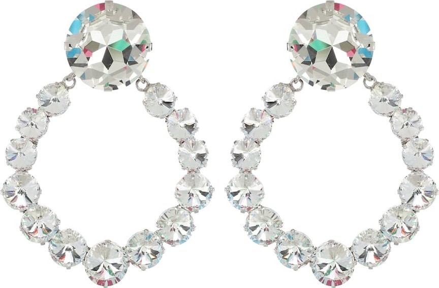 Alessandra Rich Crystal clip-on earrings