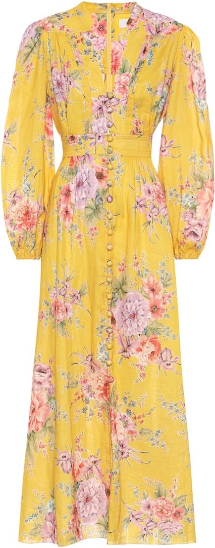 Zimmermann Zinnia floral linen dress