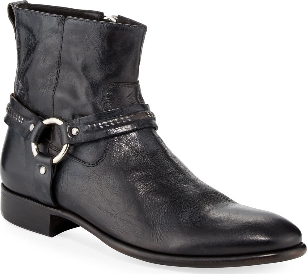 John Varvatos Eldridge Leather Harness Boot