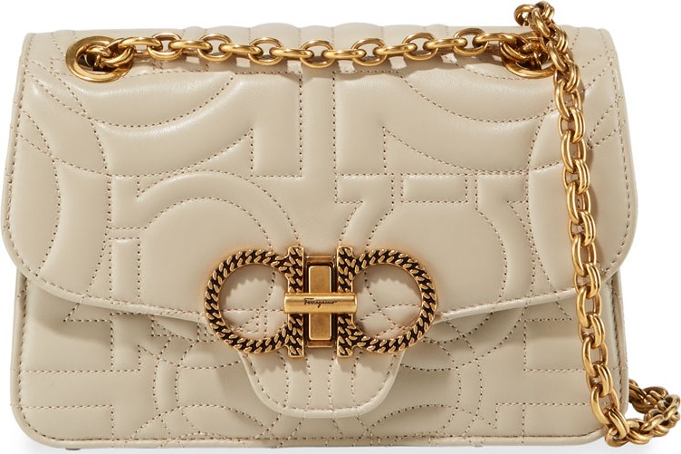 Salvatore Ferragamo Gancio Quilting Small Crossbody Bag
