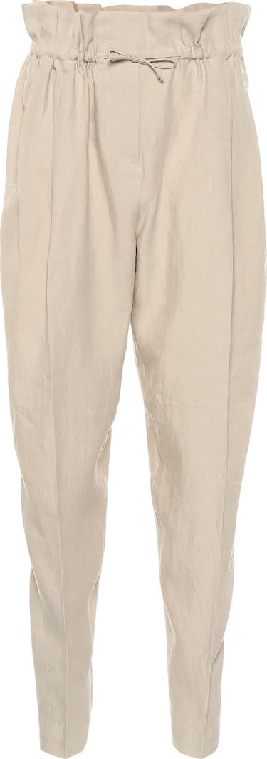 Acne Studios High-rise linen pants