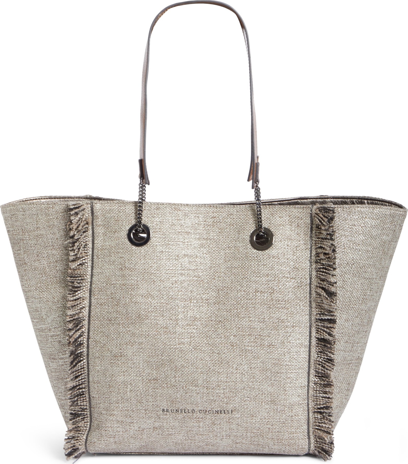 Brunello Cucinelli Reversible Fringe Shopper