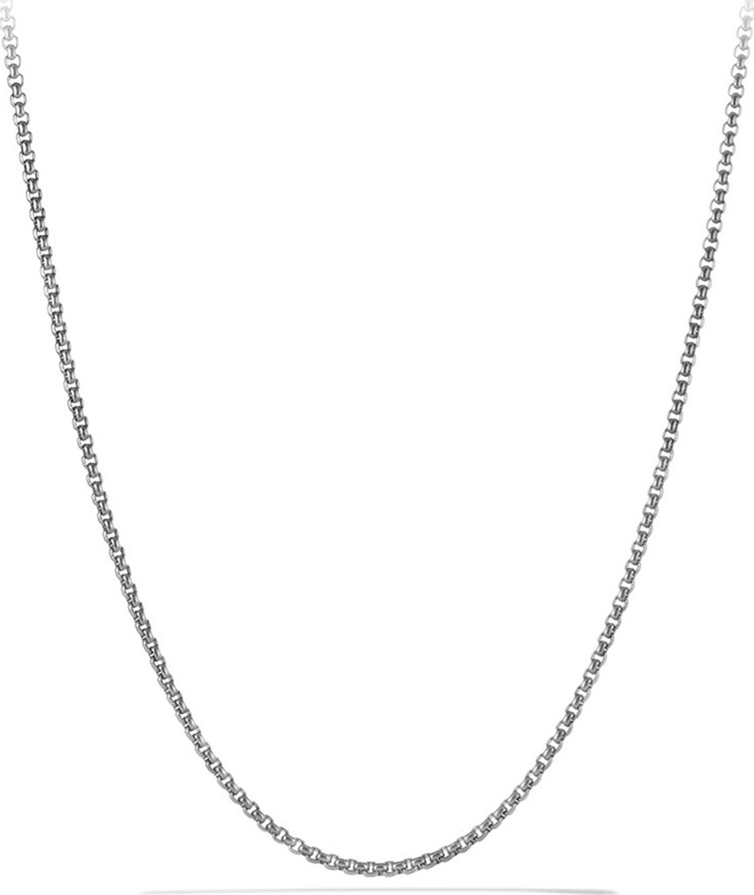 David Yurman Small 22"L Titanium & Sterling Silver Box Chain
