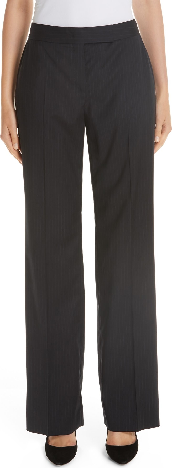 Max Mara Giglio Wide Leg Wool Pants