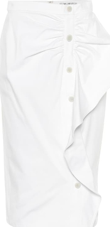 Max Mara Edmond cotton twill midi skirt