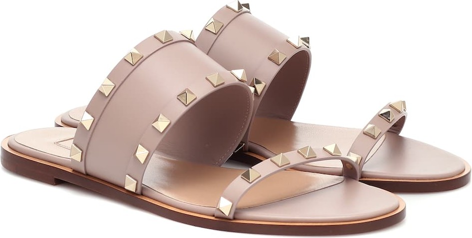 Valentino Valentino Garavani Rockstud leather slides