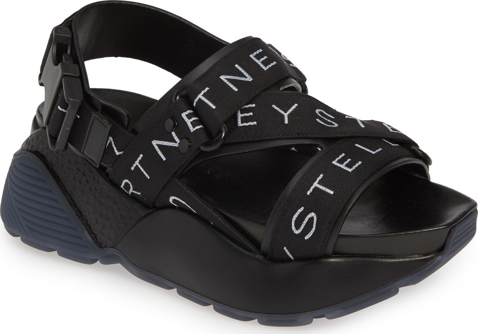 Stella McCartney Strappy Logo Platform Sandal