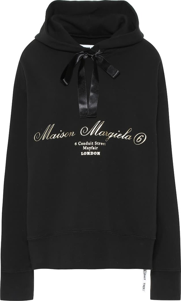 MM6 Maison Margiela Logo cotton hoodie