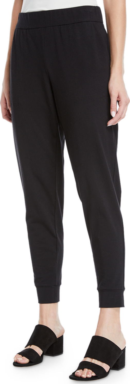 Eileen Fisher Slouchy Organic Cotton Jersey Pants