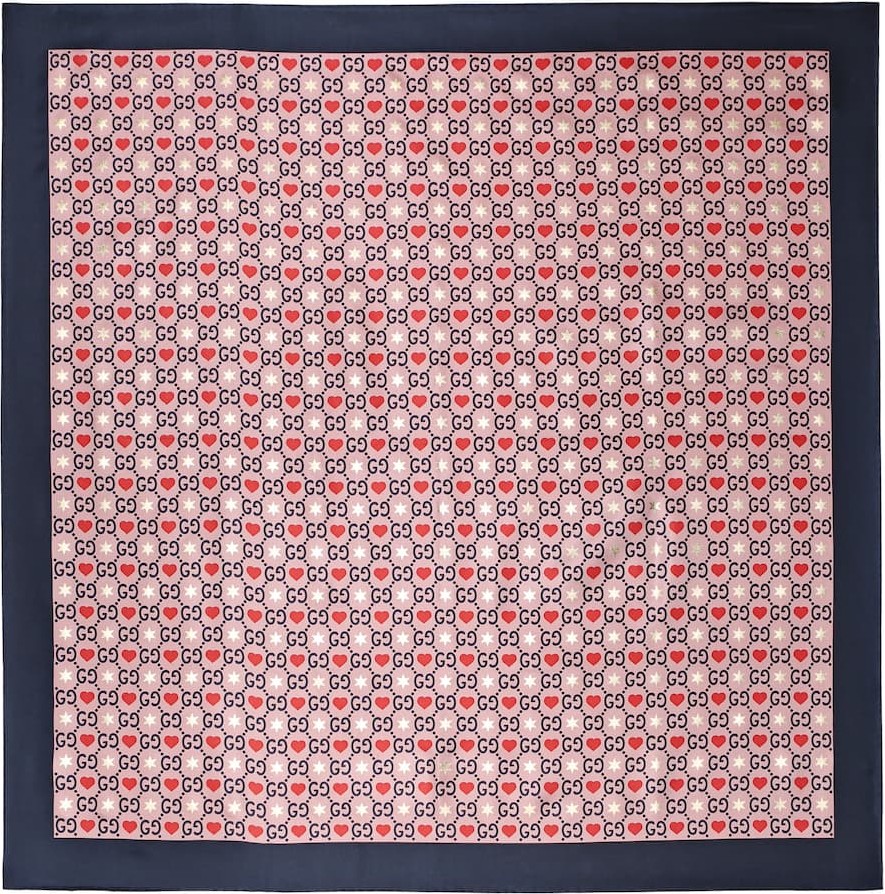 Gucci GG silk scarf